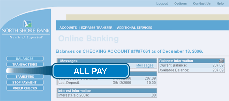 New All Pay access location.
